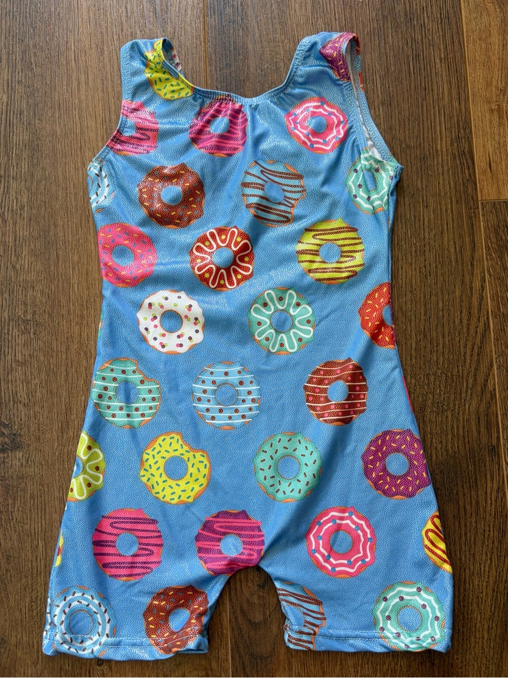 girls blue doughnut leotard